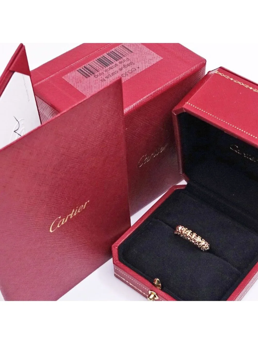 Cartier 18k Pink Gold Crush de Ring SM